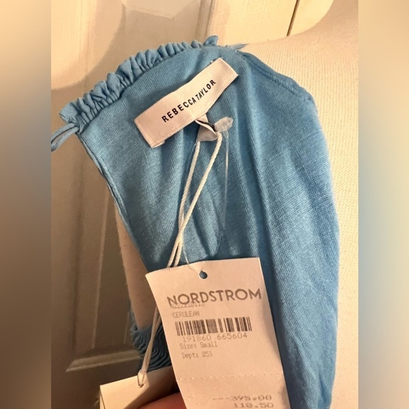 NWT REBECCA TAYLOR Pleated Voile Short Dress. Size Small - Picture 11 of 11